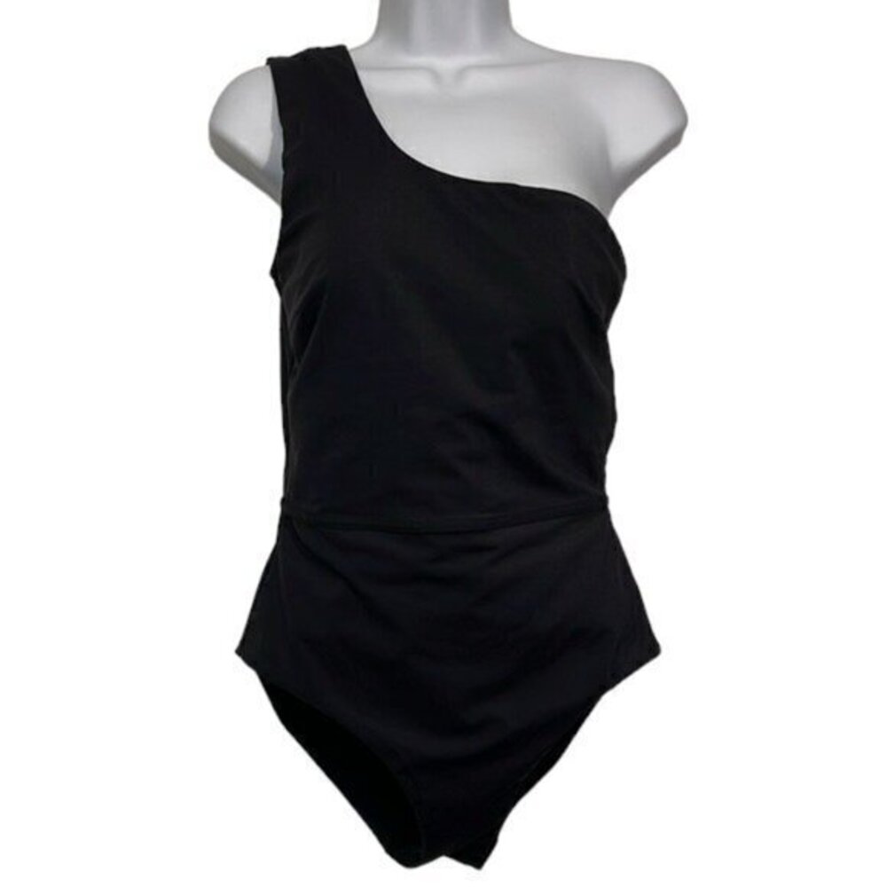 Sea Level Swim Australia Luxe Collection Dark Romance Black Swimsuit Size 8 NWT